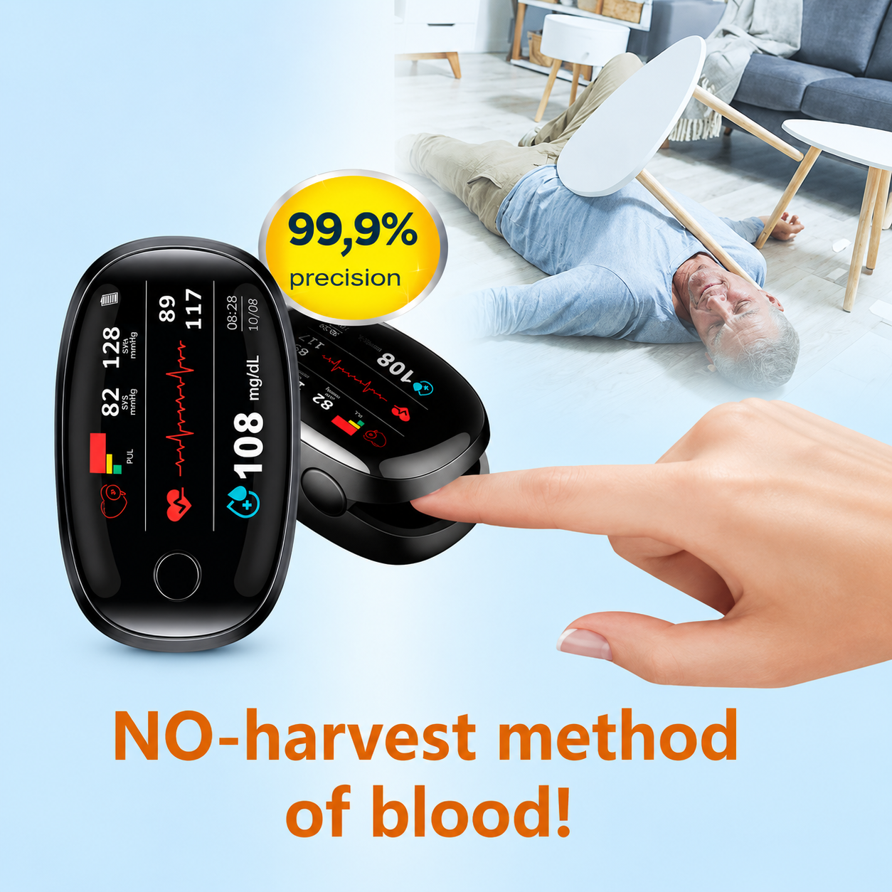 🔥Final 3 Hours – Limited Stock Left🏆PRYXO™ Non-Invasive Smart Blood Sugar Tracking Device 99.9% Accuracy (Mayo Clinic Recommended)